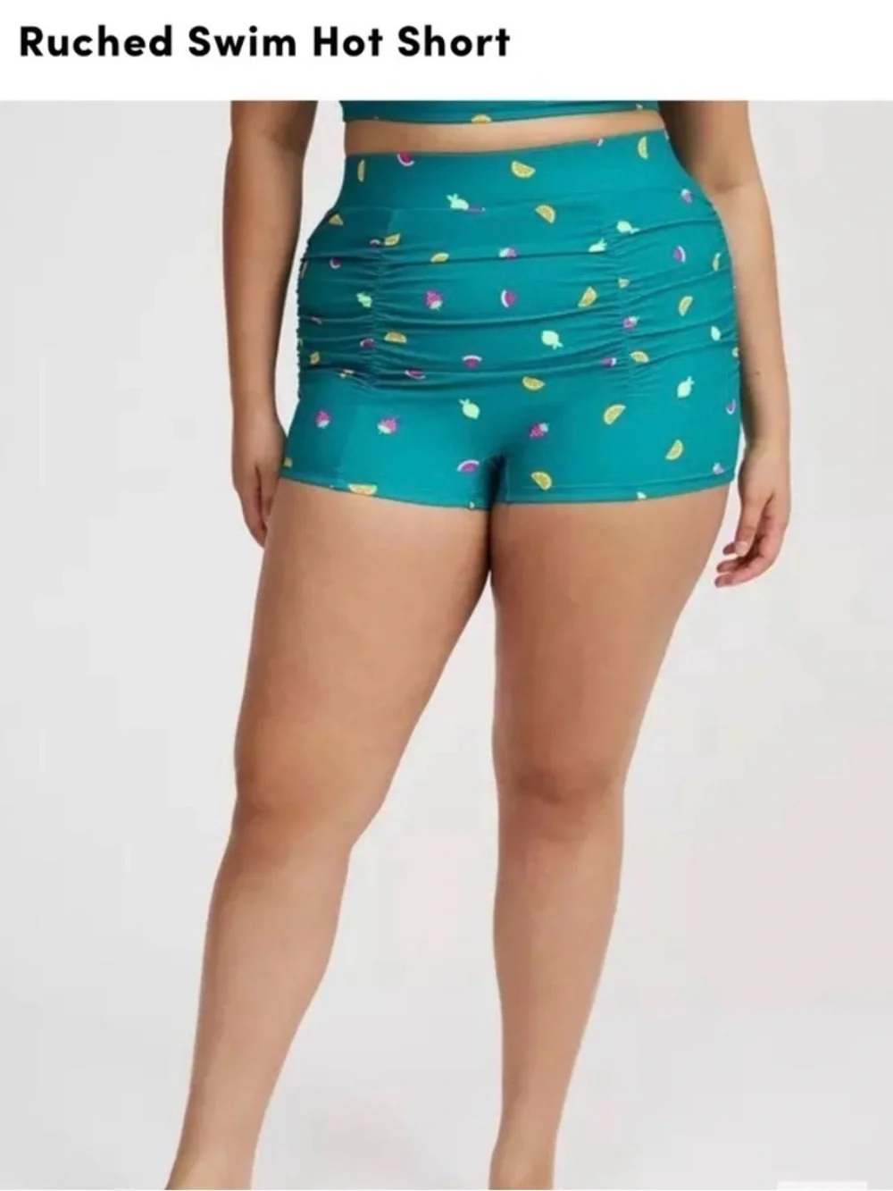 Torrid Flutter Sleeve Wireless Bikini Top and Ruched Swim Shorts SET Size 3 - Picture 4 of 9